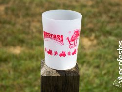 Los vasos reutilizables presentes en el Huercasa Country Festival 