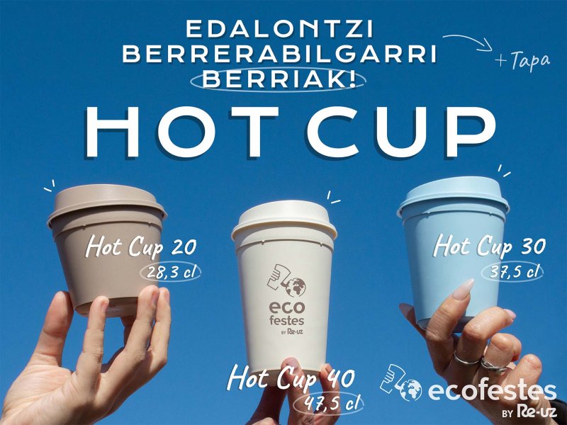 Egin bat jasangarritasunarekin, eta eskatu zure eramateko edaria Hot Cup-an!